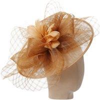 PEACH ACCESSORIES Women's Ethereal Aviary Large Stunning Fascinator in Camel