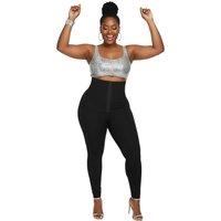 GWB Shapewear Women's High Waist Tummy Control Shapewear Leggings Black | Size: 16-18