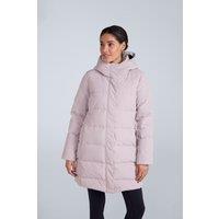 Animal Women's 'Ivy' Water Resistant Warm & Cosy Downproof Lining Down Longline Coat in Light Beige | Size: 20