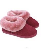 Eastern Counties Leather Women's Elena Sheepskin Slipper Boots in Wine | Size: 9