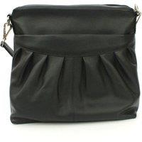 Eastern Counties Leather Women's Leona Ruched Leather Handbag in Black