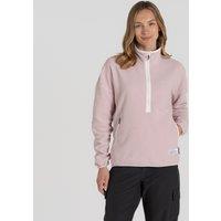 Craghoppers Women's CO2 Renu' Half Zip Fleece in Pink | Size: 16