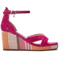 Moda In Pelle Women's 'May' Suede Wedges in Pink | Size: 5