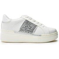 b.soleful Women's 'Lavander' Porvair Trainers in Silver | Size: 2