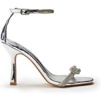 b.soleful Women's 'Lezara' Porvair Sandals in Silver | Size: 6