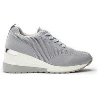 b.soleful Women's 'Sorelia' Porvair Trainers in Grey | Size: 8