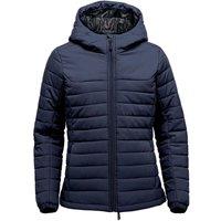 Stormtech Women's Nautilus Quilted Hooded Jacket in Navy | Size: Large