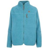 Trespass Women's Quake Leather Trim Fleece Jacket in Blue | Size: Large