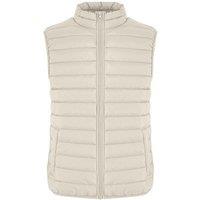 New Morning Studios Women's Lightweight Puffer Gilet in Light Sand | Size: XL