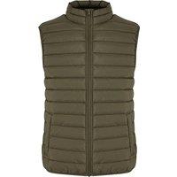 New Morning Studios Women's Lightweight Puffer Gilet in Olive | Size: Large