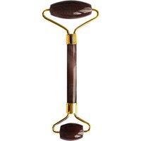 Dr. Botanicals Women's Tiger Eye Harmony & Balancing Facial Roller (Gold Metal Handle) in White