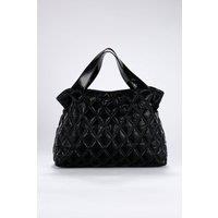 Belissh Women's Quilted NylonTote Bag in Black