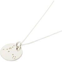 Harfi Women's Pisces Constellation Sterling Silver Pendant Necklace | Size: 18 inches