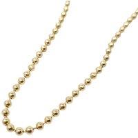 Harfi Women's 18ct Gold Plated Classic Ball Bead Extra Long Chain | Size: 24 inches
