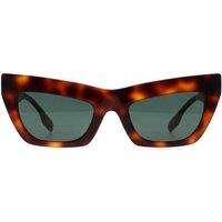 Burberry Women's Cat Eye Light Havana Dark Green BE4405 in Brown