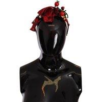 Dolce & Gabbana Women's Headband Red Silk Cherry Jewel Hair Accessories