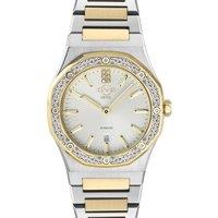 GV2 Women's Palmanova Silver Dial two tone yellow gold Swiss Quartz Watch