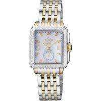 GV2 Women's Bari Tortoise, Swiss Quartz Watch, White MOP Dial, 316L Stainless Steel 34 MM Sapphire Crystal
