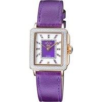 GV2 Women's Padova Gemstone 12337 Swiss Quartz Watch in Wine