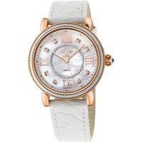 GV2 Women's Marsala leather Swiss Quartz Watch in White