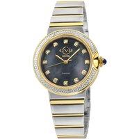GV2 Women's Sorrento, Swiss Quartz Watch, Black MOP Dial, 316L Stainless Steel, & Sapphire Crystal