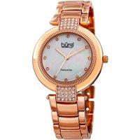 Burgi Women's Lunastra Eclat 38mm Japanese Quartz Elegant in White