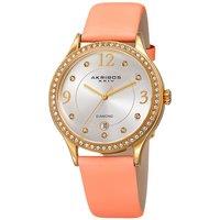 Akribos Women's Solavie Radiant 40mm Quartz Fashion in Silver