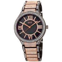 Burgi Women's BUR185 Dress Watch Round Case in Grey