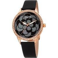 Burgi Women's Floravelle Luma 36mm Japanese Quartz Elegant in Black