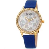 Burgi Women's Floravelle Luma 36mm Japanese Quartz Elegant in Blue
