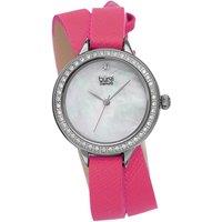 Burgi Women's Solara Ember 32mm Miyota Quartz Elegant in Pink