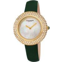 Akribos Women's Lumirelia Halo 36mm Quartz Fashion in Green