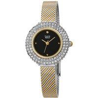 Burgi Women's BUR236 Casual Watch Round Case in Black