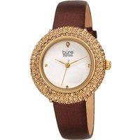 Burgi Women's BUR227 Dress Watch Round Case in Gold