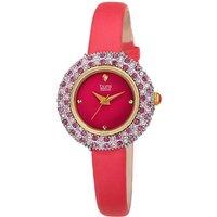 Burgi Women's Velmira 30mm Quartz Elegant in Pink
