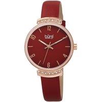 Burgi Women's Aurora Classic 32mm Quartz Elegant in Red