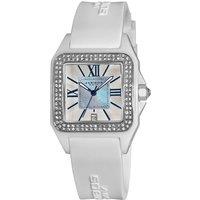 Akribos Women's AK546 Casual Watch Square Case in White