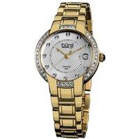 Burgi Women's BUR077 Watch Round Case in Silver