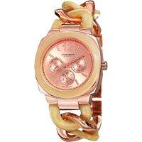Akribos Women's AK641 Casual Watch Round Case in Rose Gold