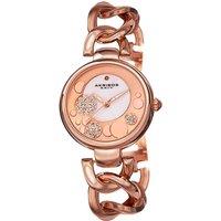 Akribos Women's AK678 Casual Watch Round Case in Rose Gold