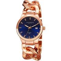 Akribos Women's AK759 Casual Watch Round Case in Blue