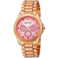 August Steiner Women's AS8150 Casual Watch Round Case in Pink
