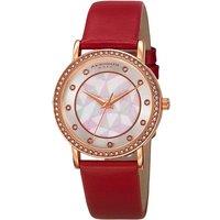 Akribos Women's Solayne Prism 34mm Quartz Fashion in Red