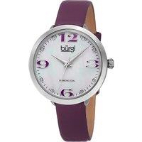 Burgi Women's Azuris Gleam 37mm Quartz in White