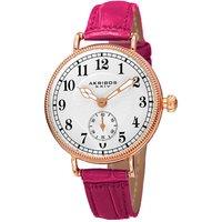 Akribos Women's AK828 Casual Watch Round Case in Silver