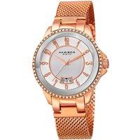 Akribos Women's Selvara Lune 38mm Quartz Fashion in Rose Gold