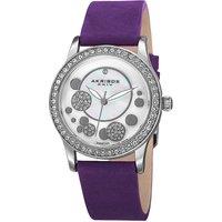 Akribos Women's Astrielle Bloom 34mm Quartz Fashion in Silver
