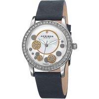 Akribos Women's Astrielle Bloom 34mm Quartz Fashion in Grey