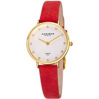 Akribos Women's AK882 Casual Watch Round Case in Silver