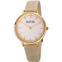 August Steiner Women's AS8187 Casual Watch Round Case in Gold